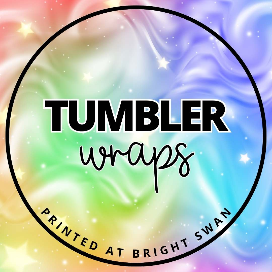 Tumbler Wraps-Bright Swan
