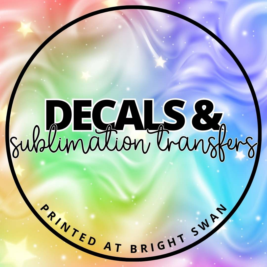 Decals & Sublimation Transfers-Bright Swan