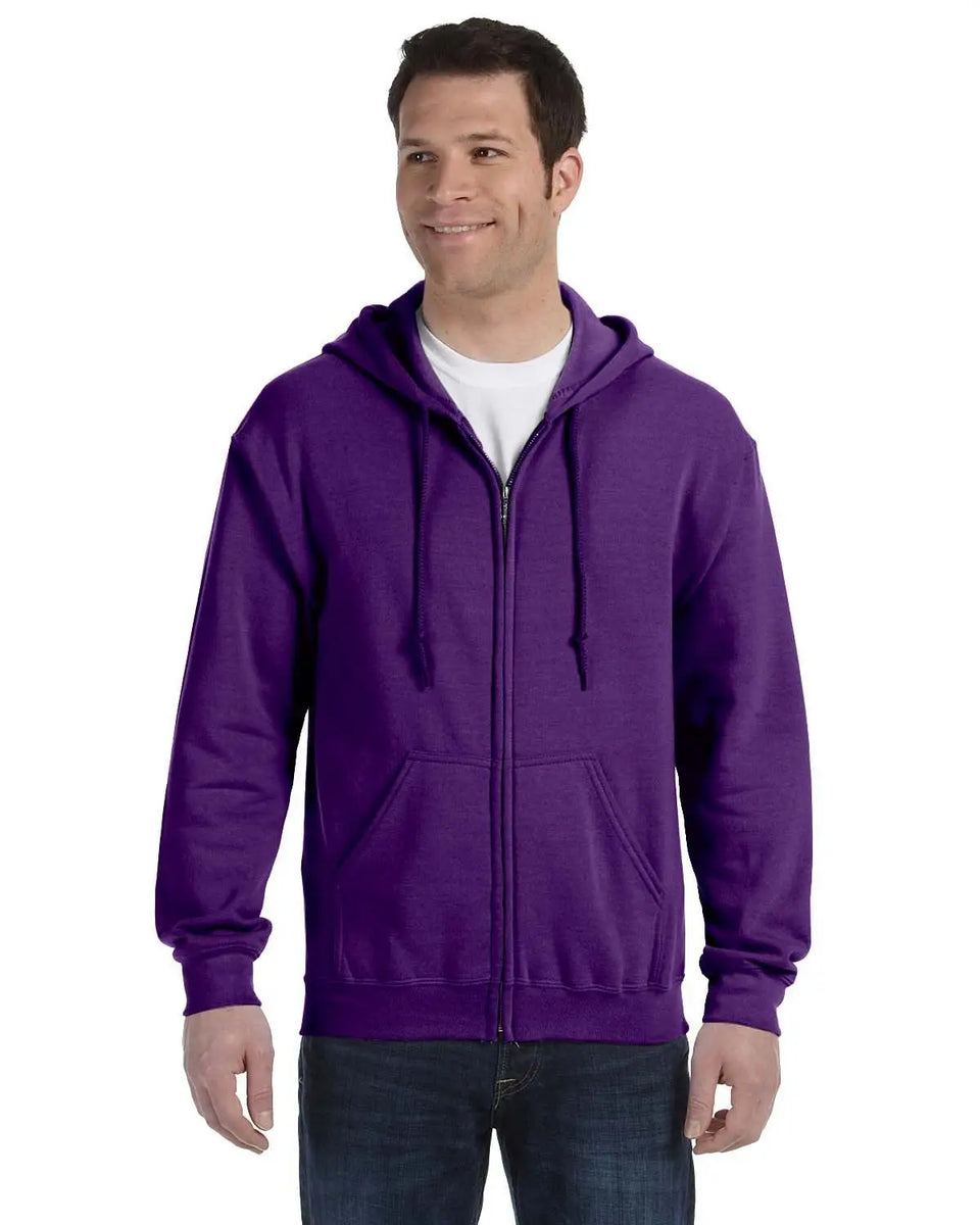 Bright Swan Gildan Hoodie Full Zip G18600 Purple