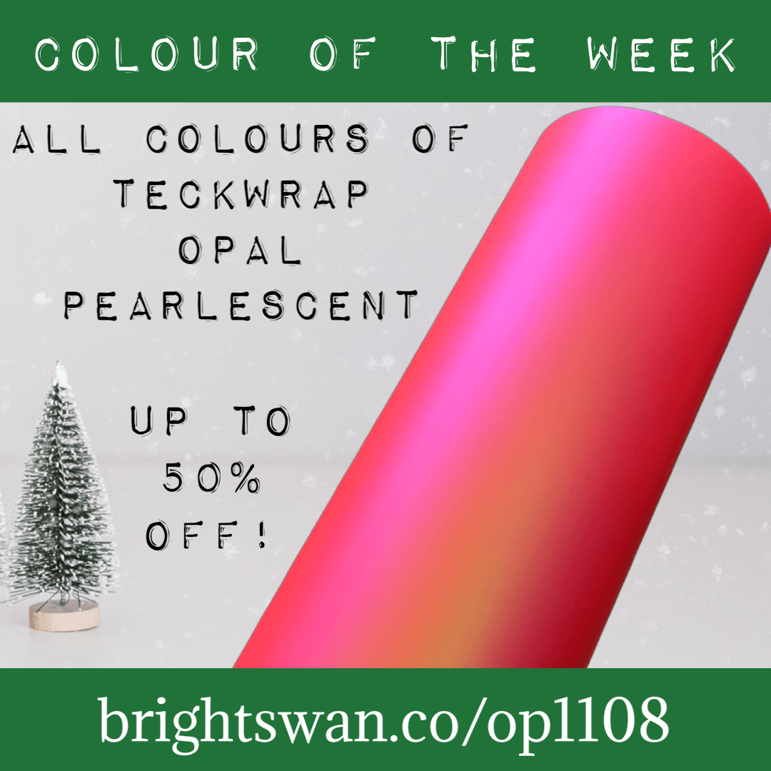 Colour of the week - Teckwrap Opal Pearlescent Series - Expires Nov 14