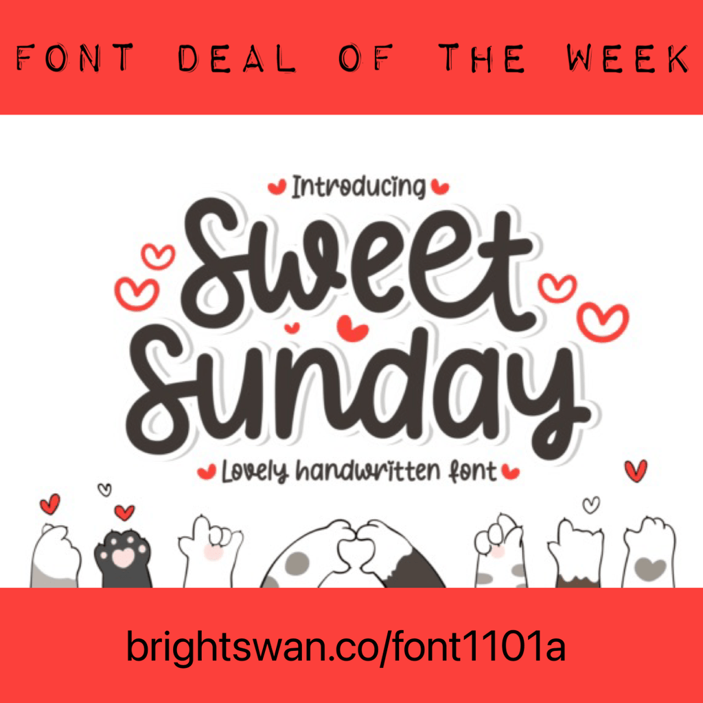 Font of the week - Available 11-01-21 at 3pm eastern