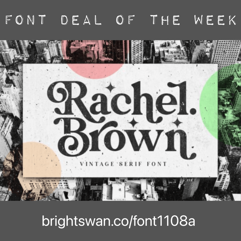Font of the week - Available 11-08-21 at 3pm eastern