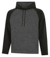 Bright Swan - ATC DYNAMIC FLEECE TWO TONE HOODIE - UNISEX - F2047 - Charcoal/black