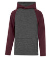 Bright Swan - ATC DYNAMIC FLEECE TWO TONE HOODIE - YOUTH - Y2047 - Charcoal/Maroon