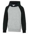 Bright Swan - ATC TWO TONE HOODIE ATCY25500 - youth - black/heather grey