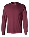 Bright Swan - Gildan long sleeve tee - G24000 - MAROON -