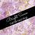 Patterned Vinyl & HTV - Marble - Purple & Gold 15 - Bright Swan