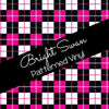 Bright Swan - Patterned Vinyl & HTV - Plaid - Pinks - 08
